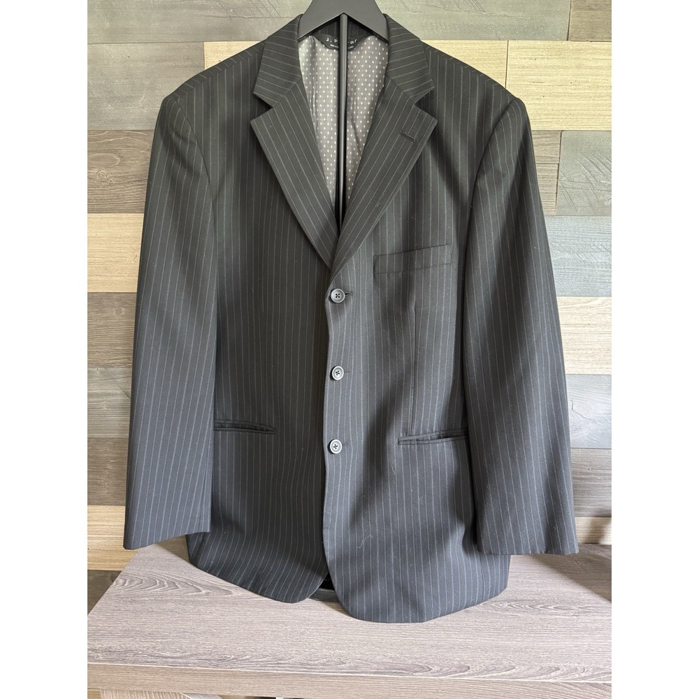 J Ferrar 42S Classic Fit Black With Pinstripes 3‎ Buttons Stylish Modern